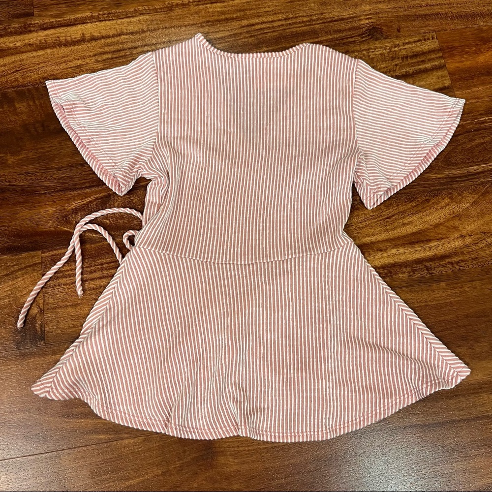 Caution To The Wind Striped Fit & Flare Top NWT - Picture 2 of 5